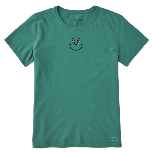 Women's Grinch Grin Mini Short Sleeve Crusher Tee
