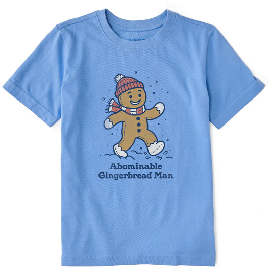 Kids Abominable Gingerbread Man Short Sleeve Crusher Tee