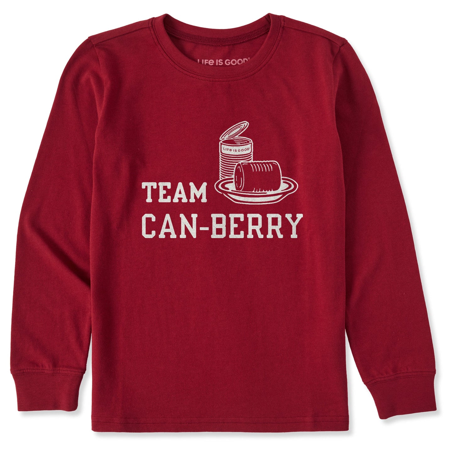 Kids Team Can-Berry Long Sleeve Crusher Tee