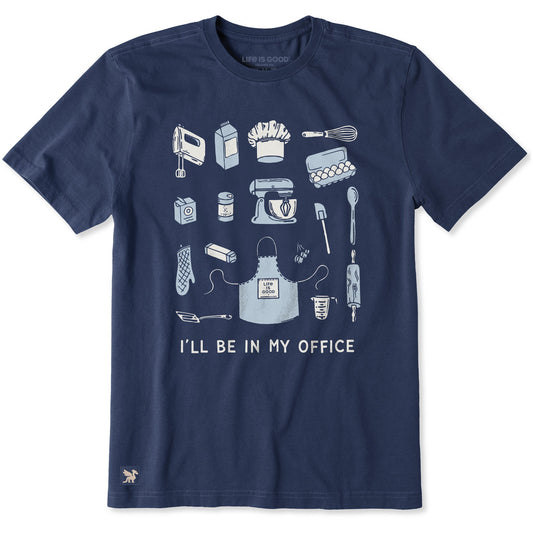 Men's I'll Be in My Office Baking Short Sleeve Crusher Tee