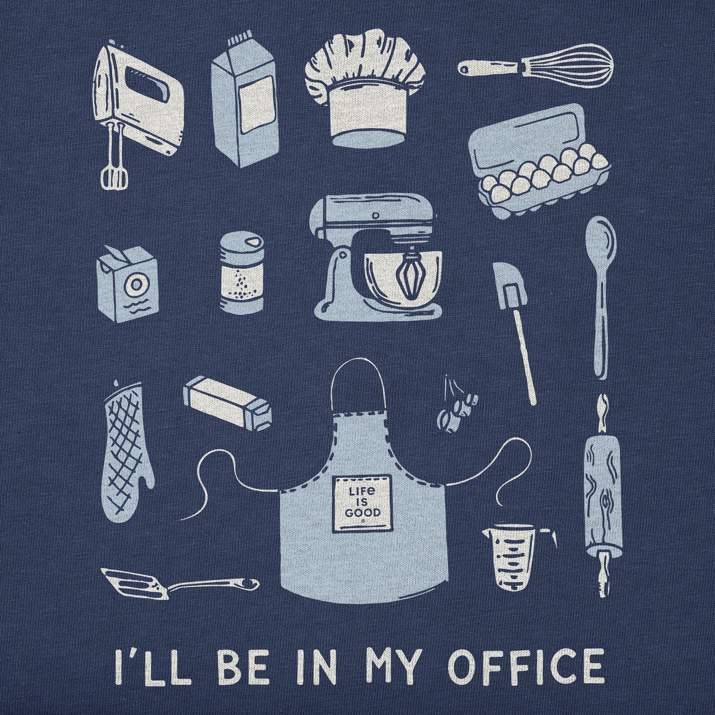 Men's I'll Be in My Office Baking Short Sleeve Crusher Tee