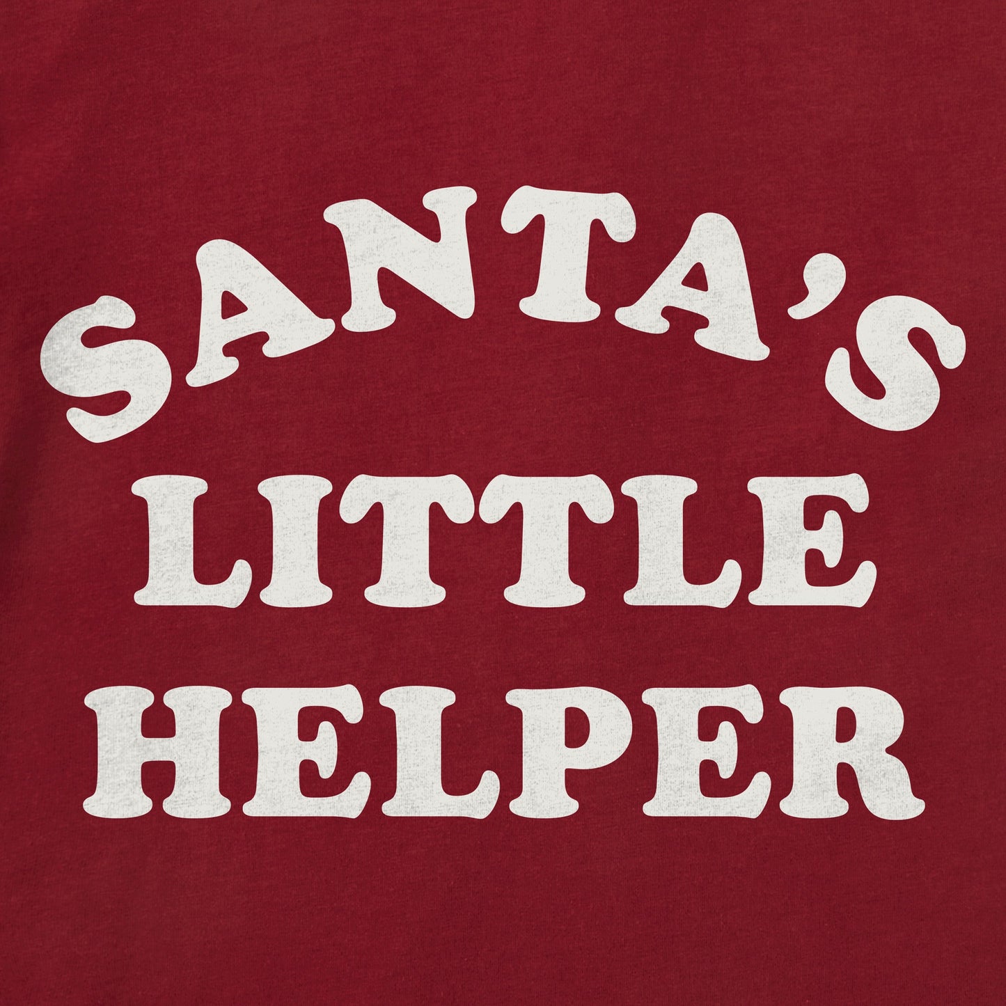 Men's Santa's Little Helper Arch Short Sleeve Crusher Tee