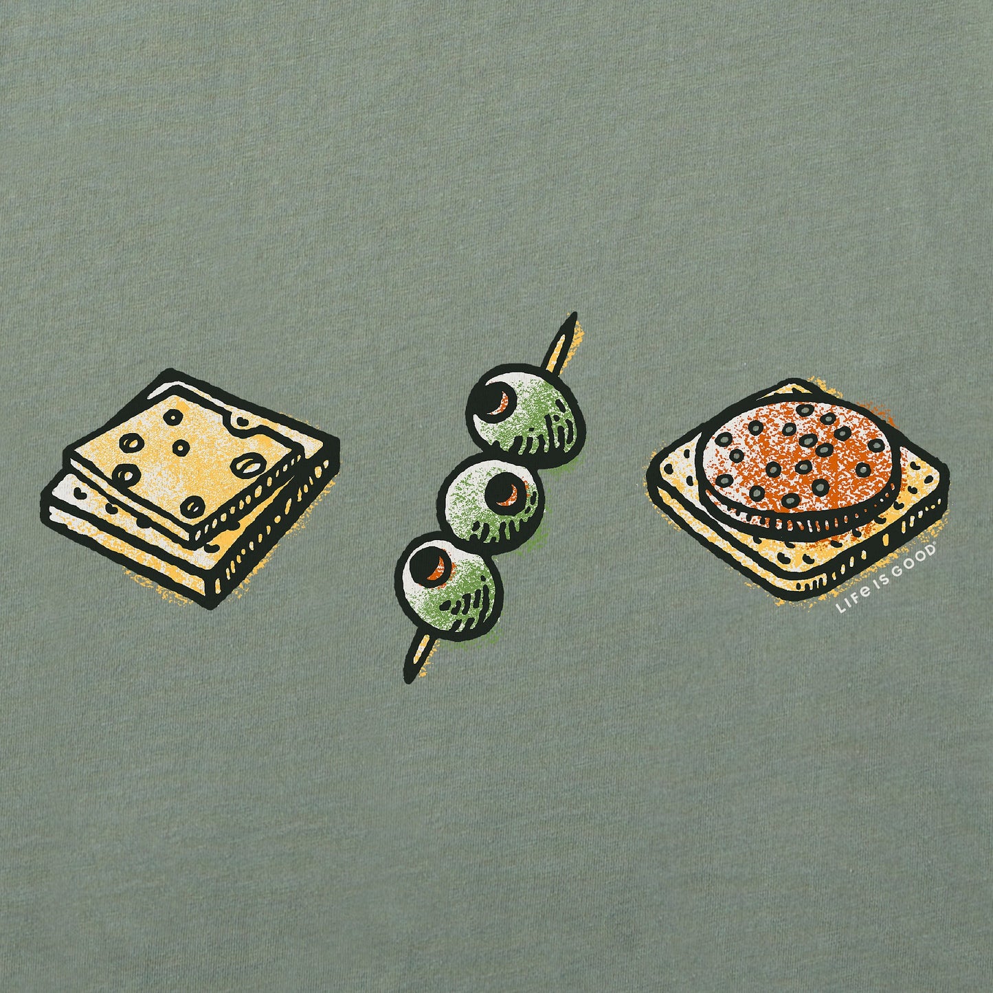 Men's Snack Trio Short Sleeve Crusher Tee