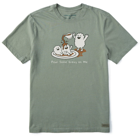 Men's Pour Some Gravy On Me Short Sleeve Crusher Tee