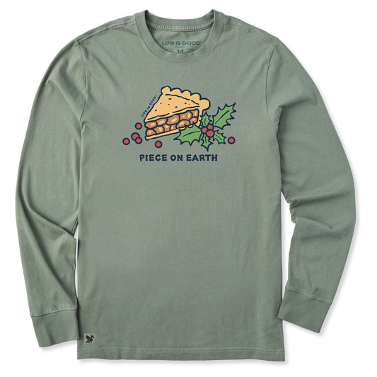 Men's Piece on Earth Apple Pie Long Sleeve Crusher Tee