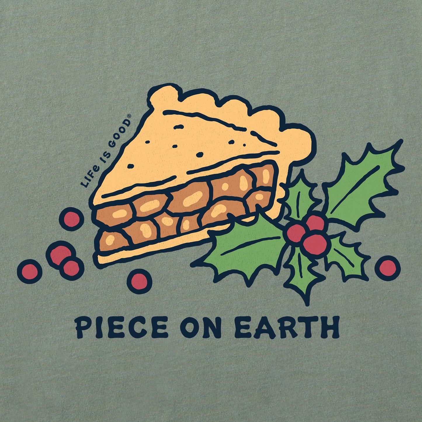 Men's Piece on Earth Apple Pie Long Sleeve Crusher Tee