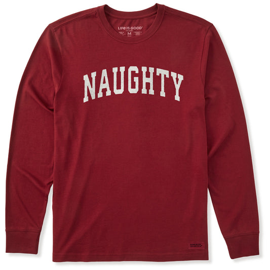 Men's Naughty Arch Long Sleeve Crusher Tee