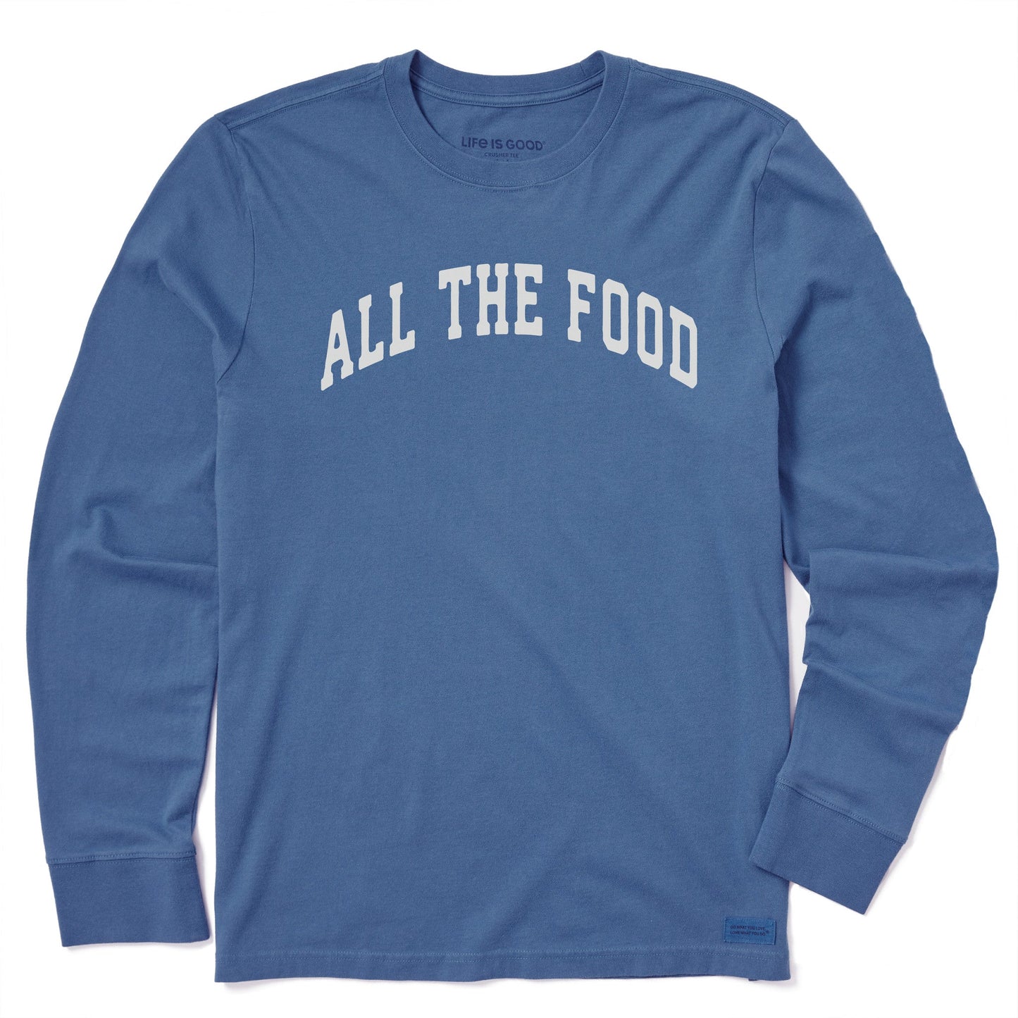 Men's All the Food Arch Long Sleeve Crusher Tee