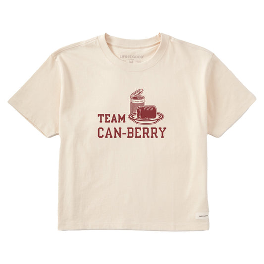 Women's Team Can-Berry Short Sleeve Crusher Boxy Tee