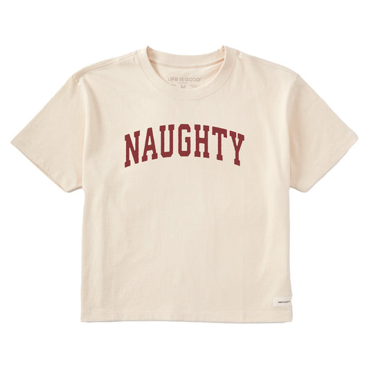 Women's Naughty Arch Short Sleeve Crusher Boxy Tee