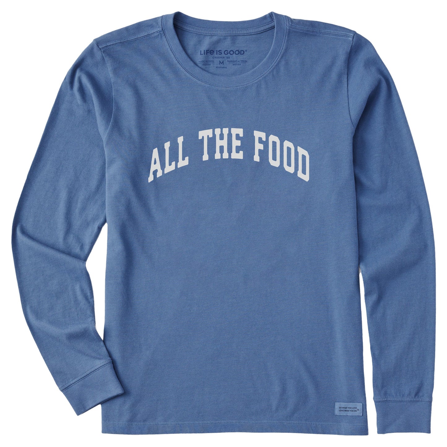 Women's All the Food Arch Long Sleeve Crusher Tee