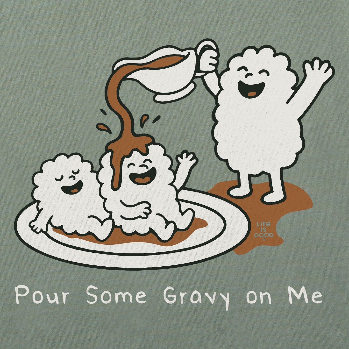 Women's Pour Some Gravy On Me Long Sleeve Crusher Tee