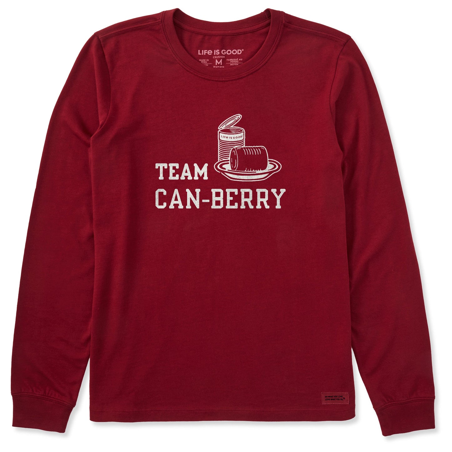 Women's Team Can-Berry Long Sleeve Crusher Tee
