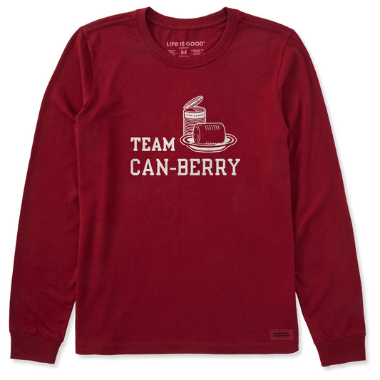 Women's Team Can-Berry Long Sleeve Crusher Tee