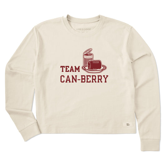 Women's Team Can-Berry Long Sleeve Crusher Boxy Tee