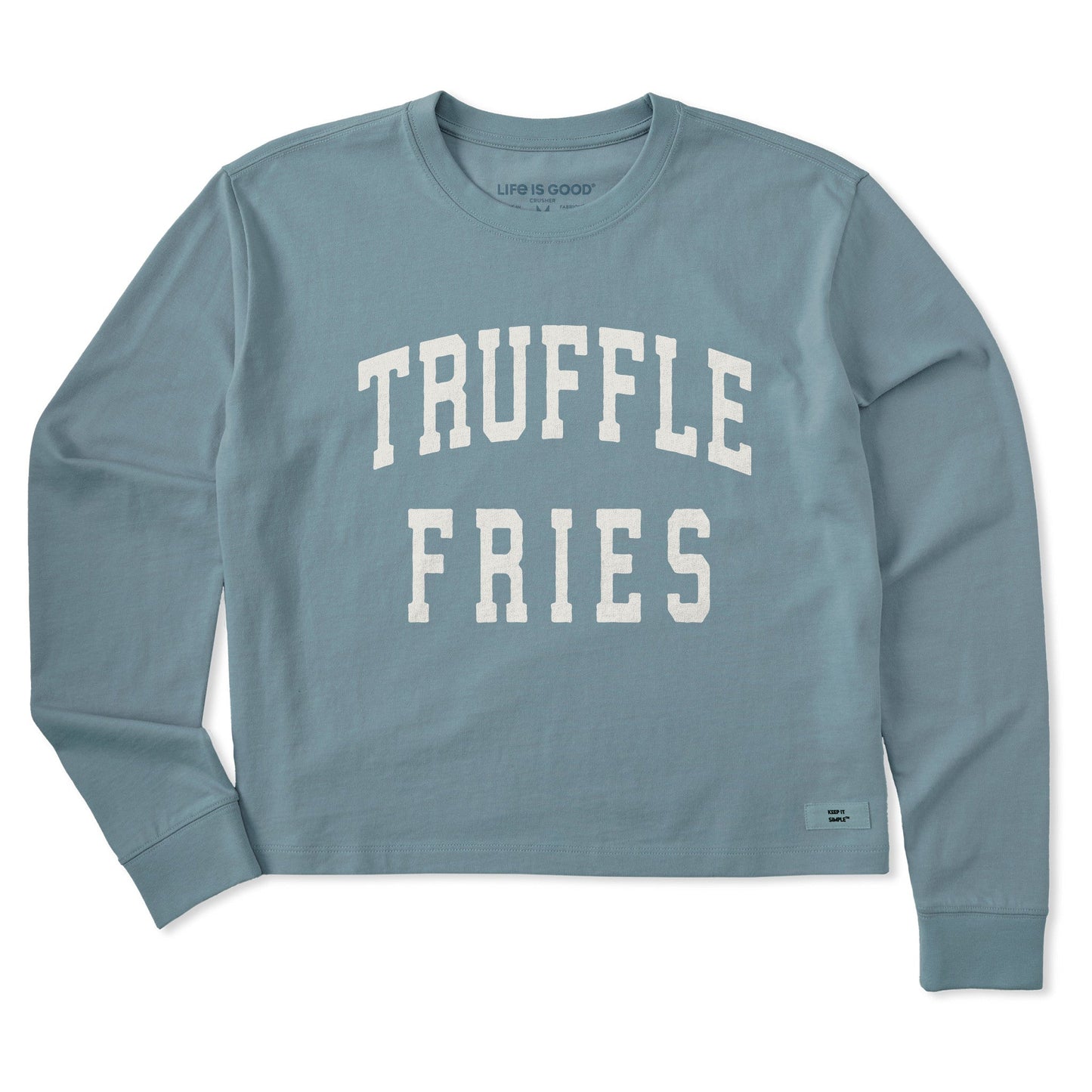 Women's Truffle Fries Arch Long Sleeve Crusher Boxy Tee