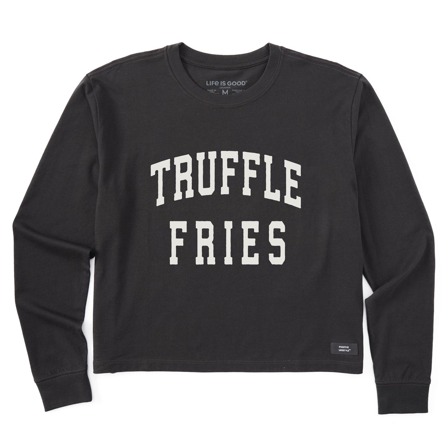 Women's Truffle Fries Arch Long Sleeve Crusher Boxy Tee