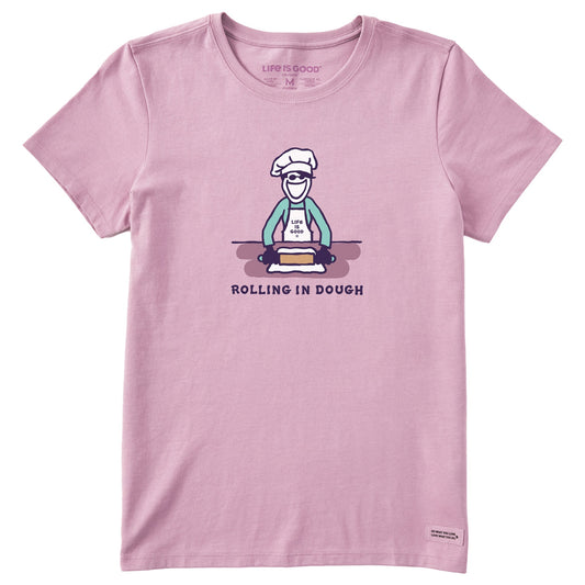 Women's Rolling in Dough Jackie Short Sleeve Crusher Tee