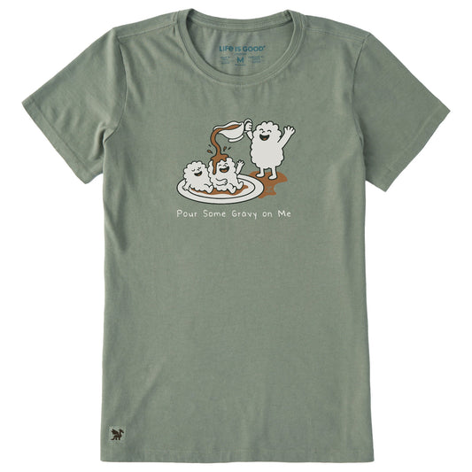Women's Pour Some Gravy On Me Short Sleeve Crusher Tee
