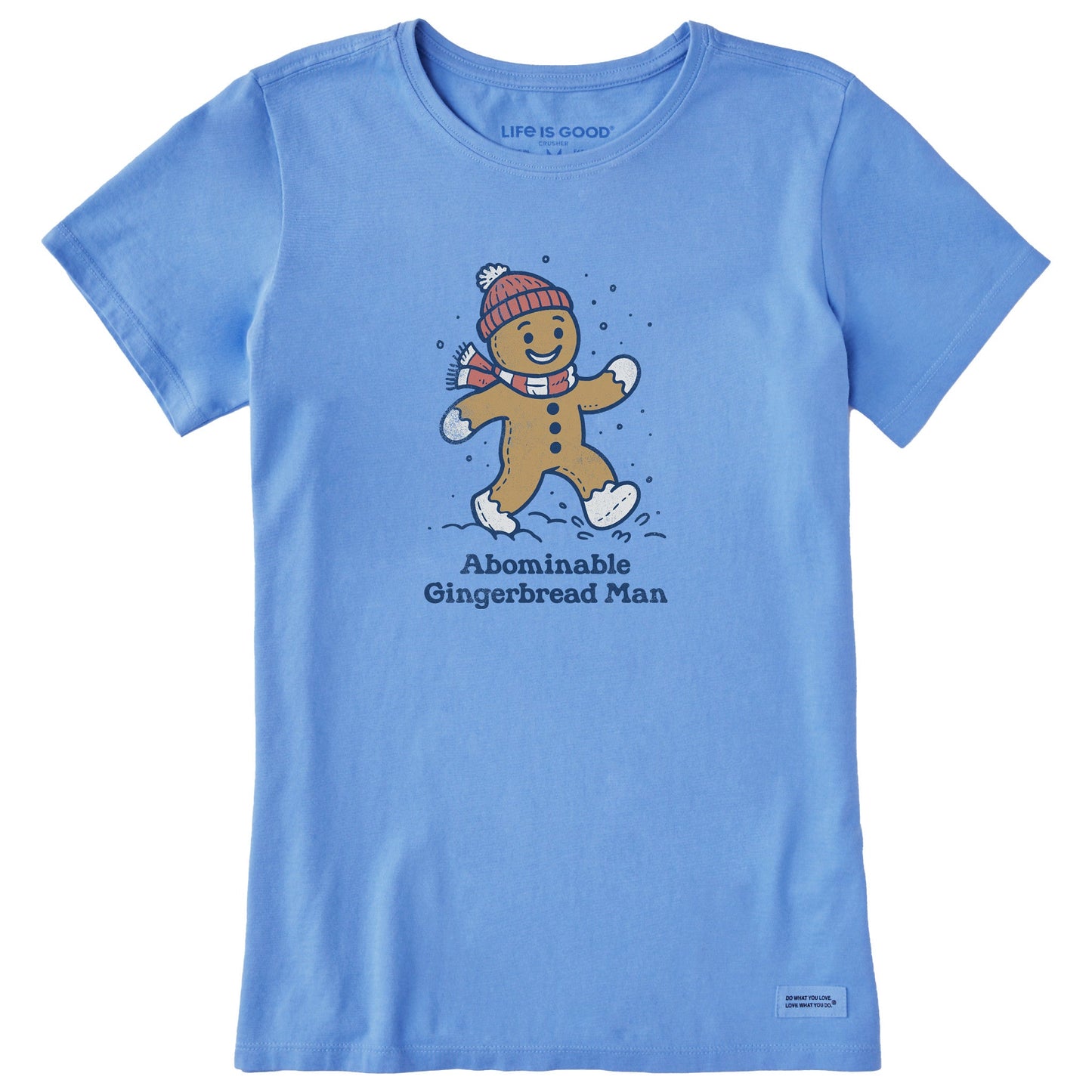 Women's Abominable Gingerbread Man Short Sleeve Crusher Tee