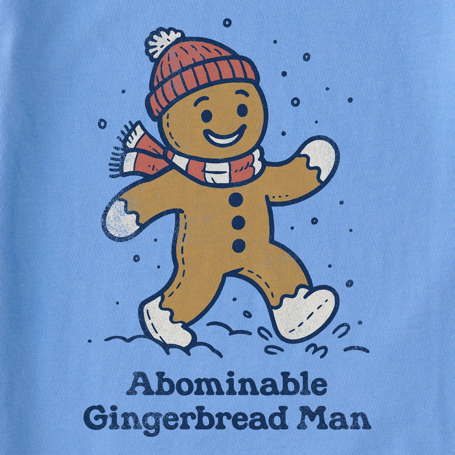 Women's Abominable Gingerbread Man Short Sleeve Crusher Tee
