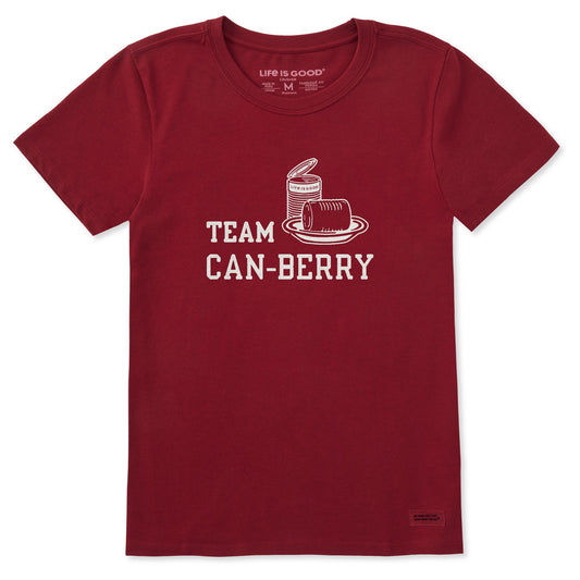 Women's Team Can-Berry Short Sleeve Crusher Tee