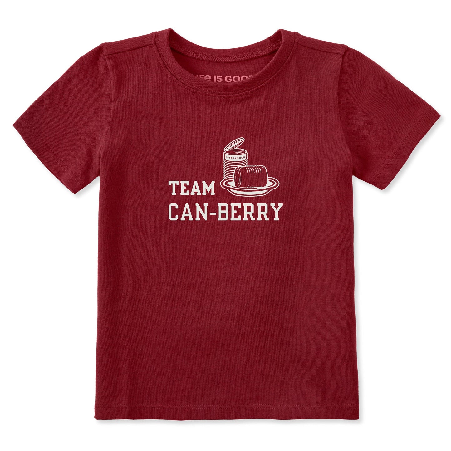 Toddler Team Can-Berry Short Sleeve Crusher Tee