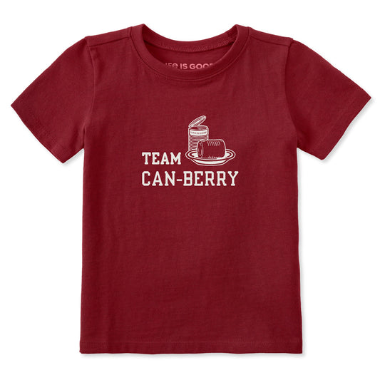 Toddler Team Can-Berry Short Sleeve Crusher Tee