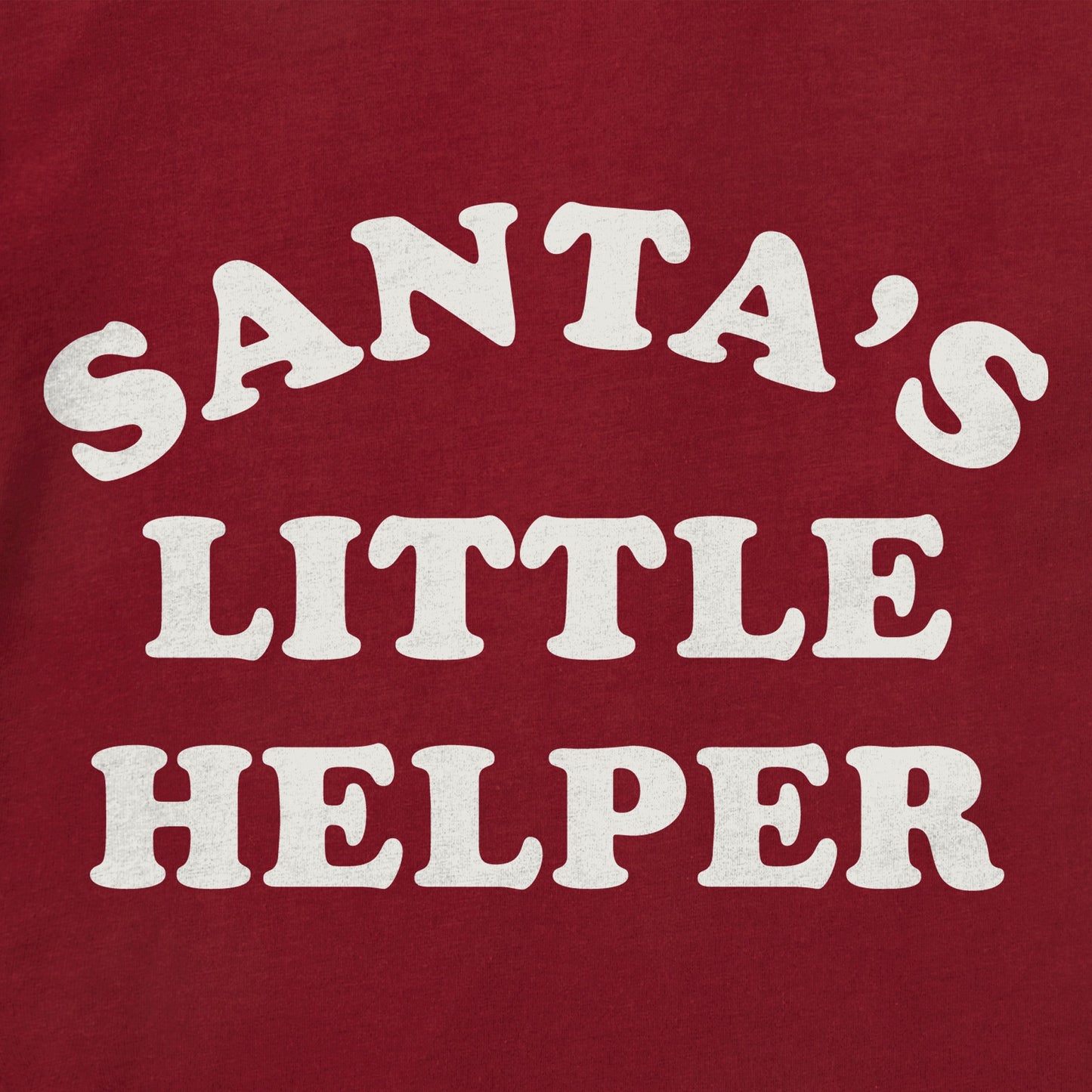 Toddler Santa's Little Helper Arch Short Sleeve Crusher Tee