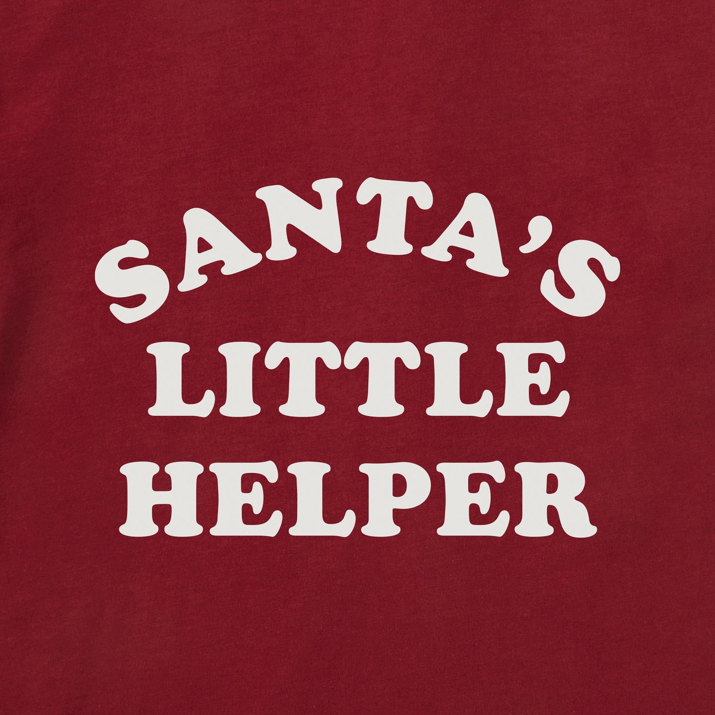 Toddler Santa's Little Helper Arch Short Sleeve Crusher Tee