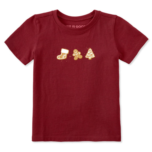 Toddler Christmas Cookie Trio Short Sleeve Crusher Tee