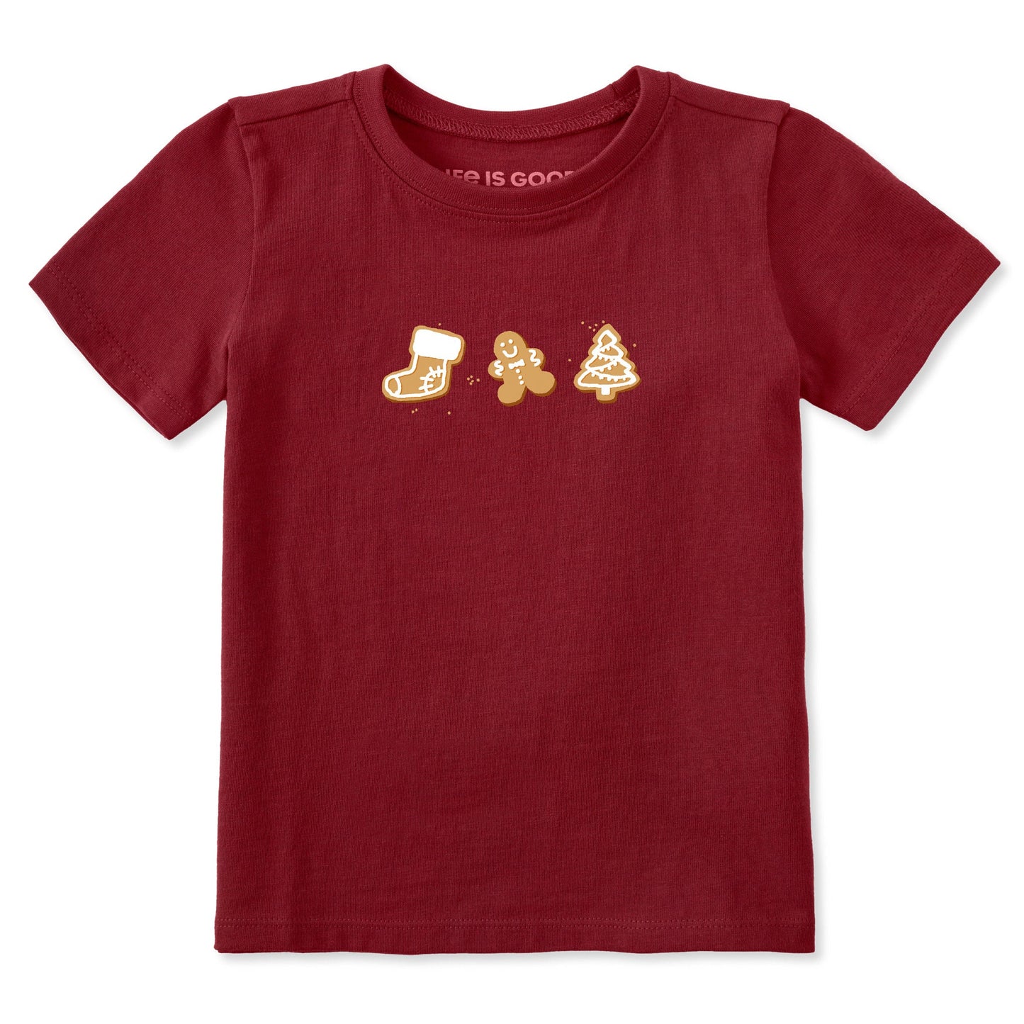 Toddler Christmas Cookie Trio Short Sleeve Crusher Tee