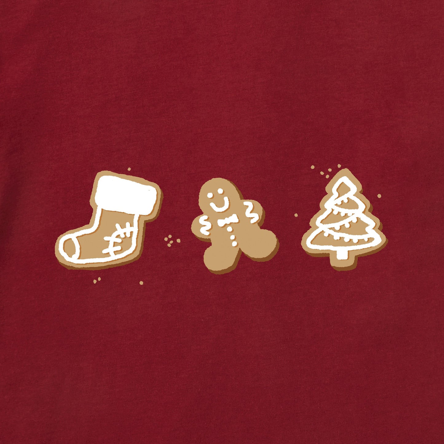 Toddler Christmas Cookie Trio Short Sleeve Crusher Tee