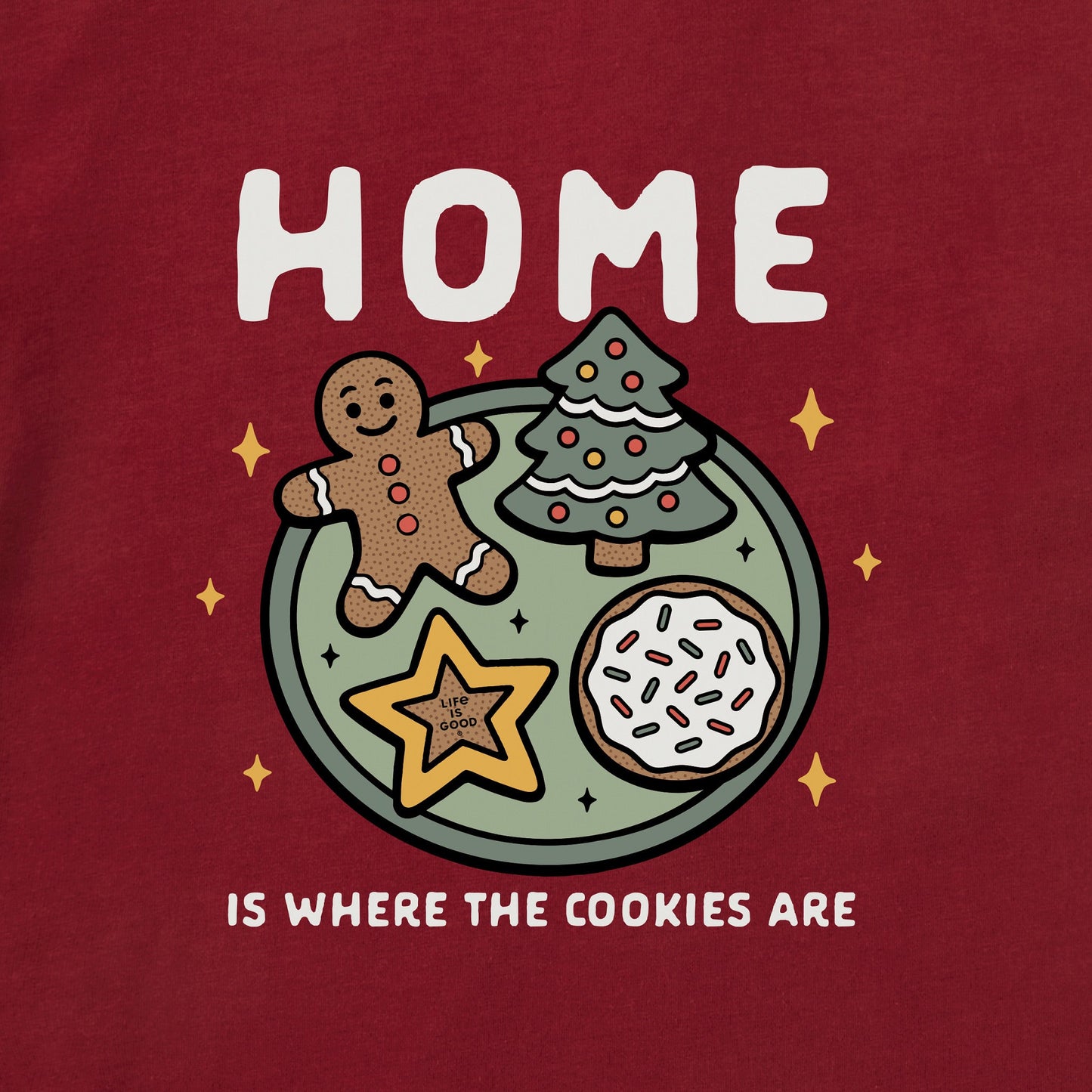 Toddler Home is Where the Cookies Are Short Sleeve Crusher Tee