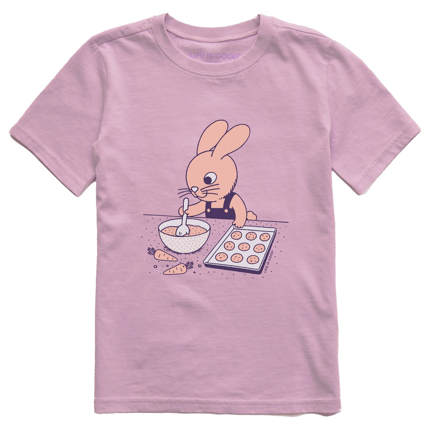 Kids Bunny Baking Short Sleeve Crusher Tee