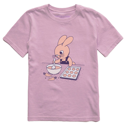 Kids Bunny Baking Short Sleeve Crusher Tee
