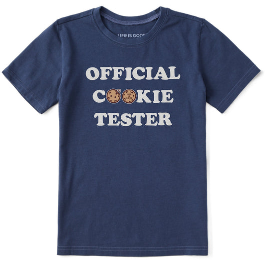 Kids Official Cookie Tester Short Sleeve Crusher Tee