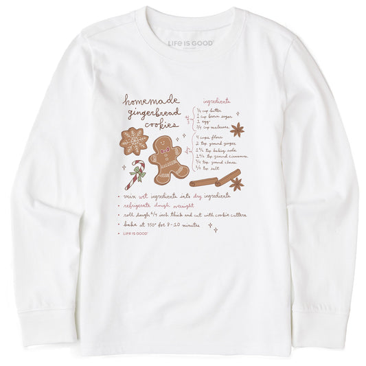 Kids Gingerbread Cookies Recipe Long Sleeve Crusher Tee