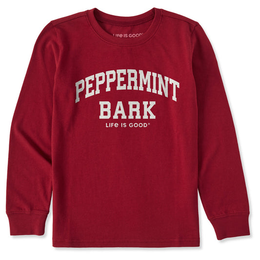 Kids Peppermint Bark Arch Long Sleeve Crusher Tee