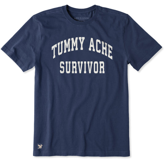 Men's Tummy Ache Survivor Arch Short Sleeve Crusher Tee