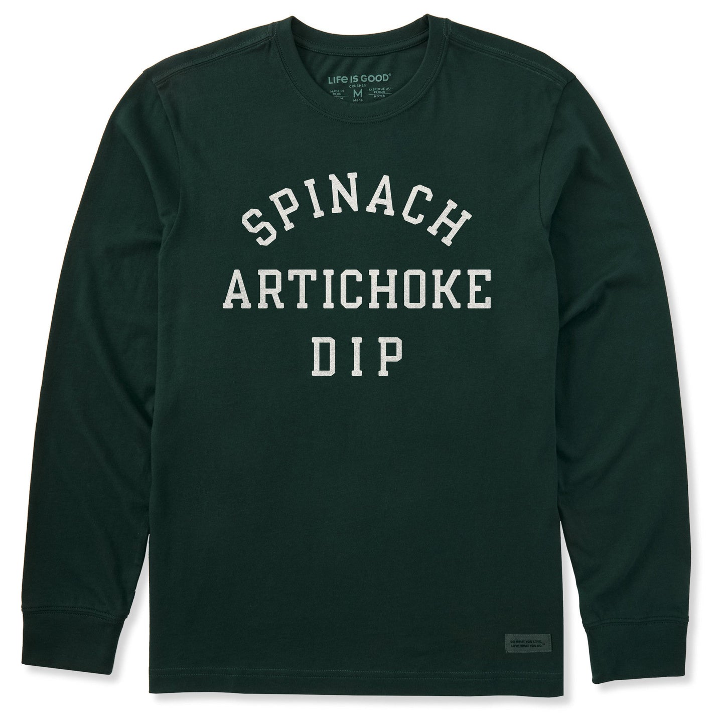 Men's Spinach Artichoke Dip Long Sleeve Crusher Tee