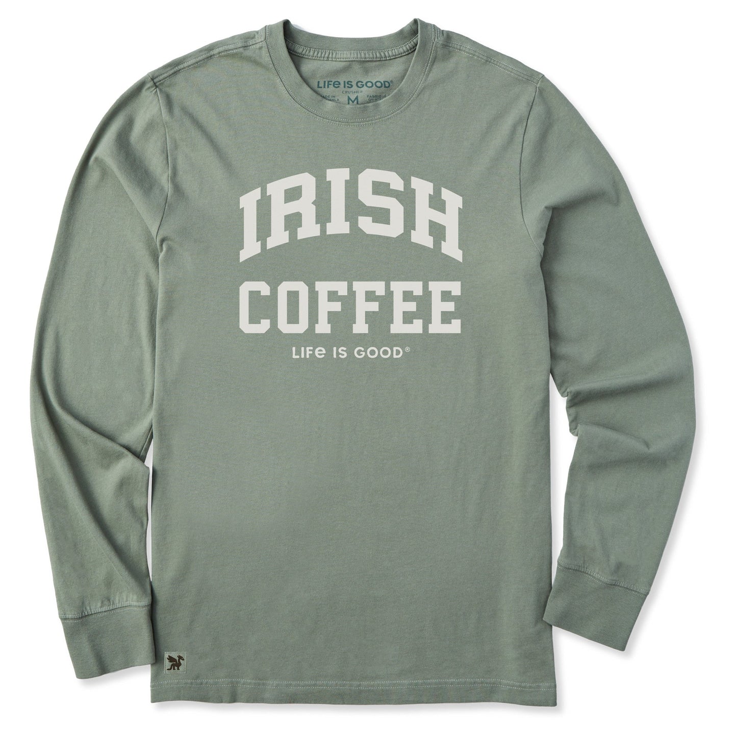 Men's Irish Coffee Arch Long Sleeve Crusher Tee