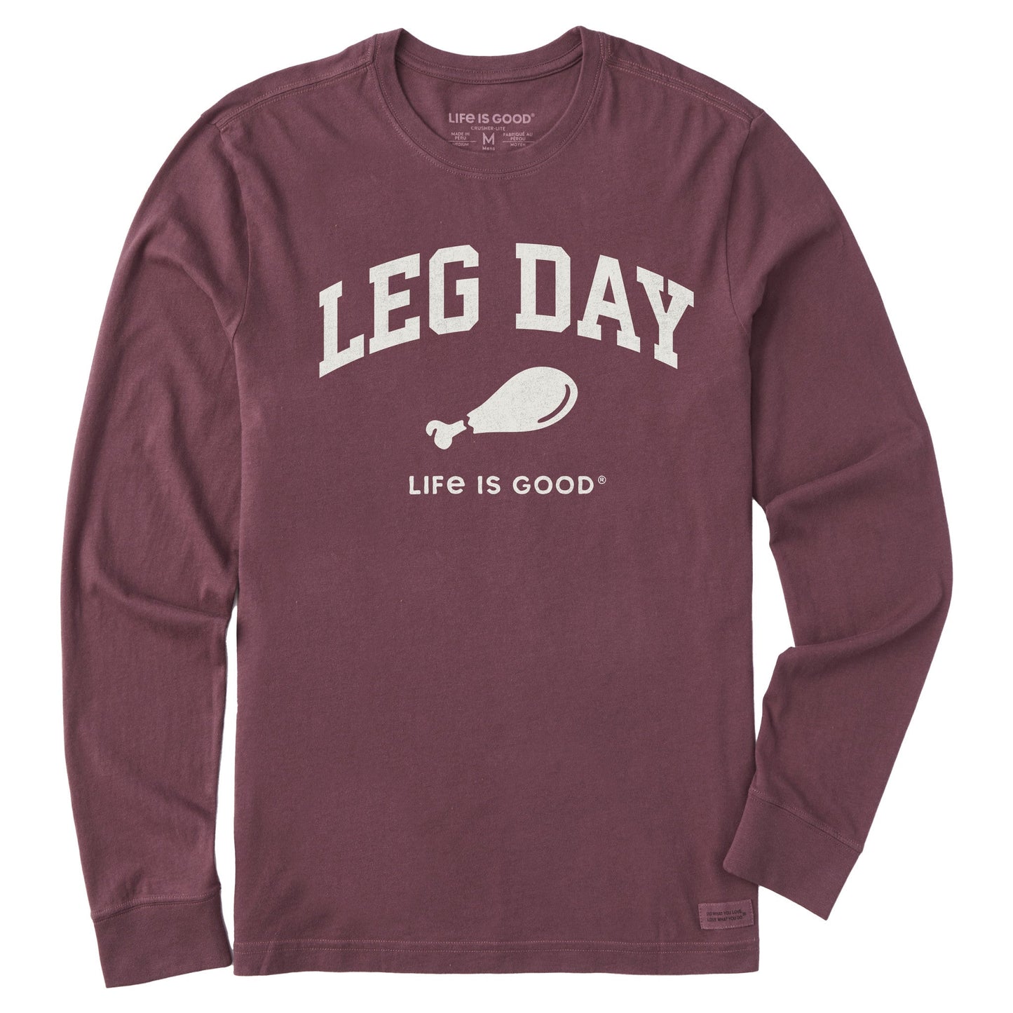 Men's Leg Day Arch Long Sleeve Crusher Tee