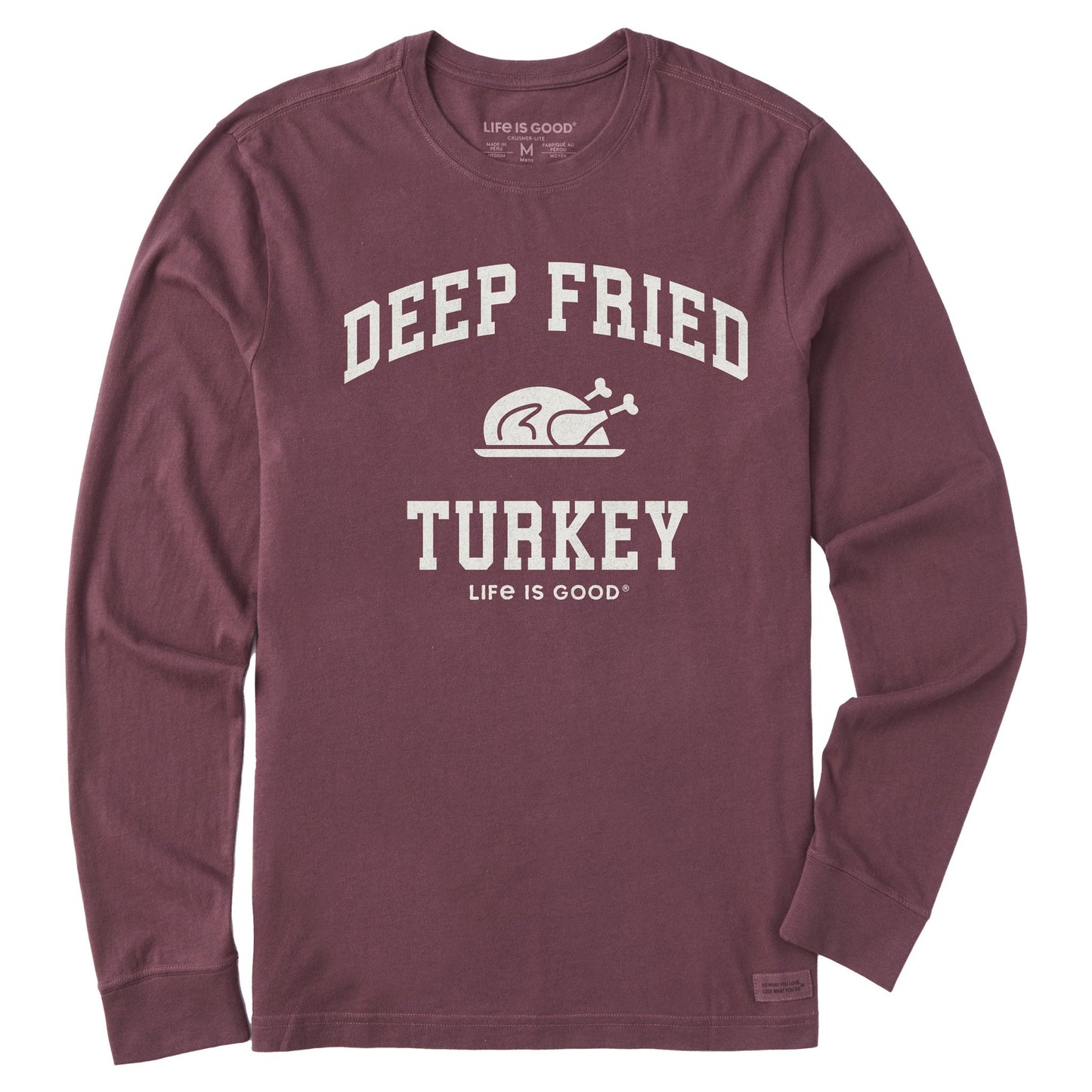Men's Deep Fried Turkey Arch Long Sleeve Crusher Tee