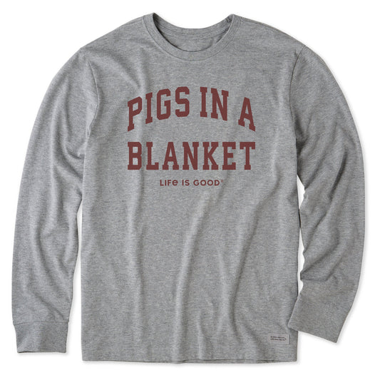 Men's Pigs in a Blanket Arch Long Sleeve Crusher Tee