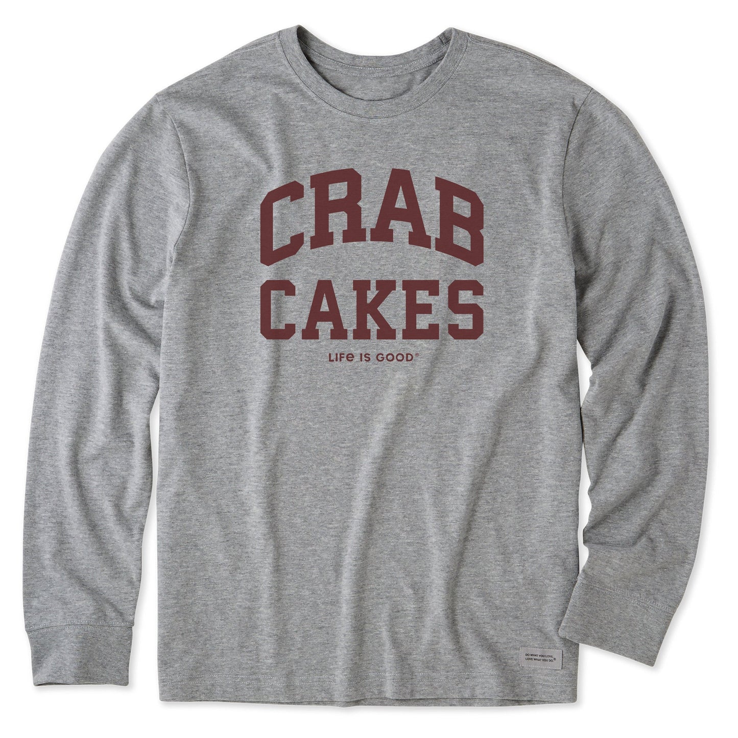 Men's Crab Cakes Arch Long Sleeve Crusher Tee
