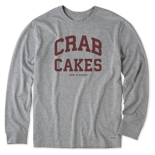 Men's Crab Cakes Arch Long Sleeve Crusher Tee