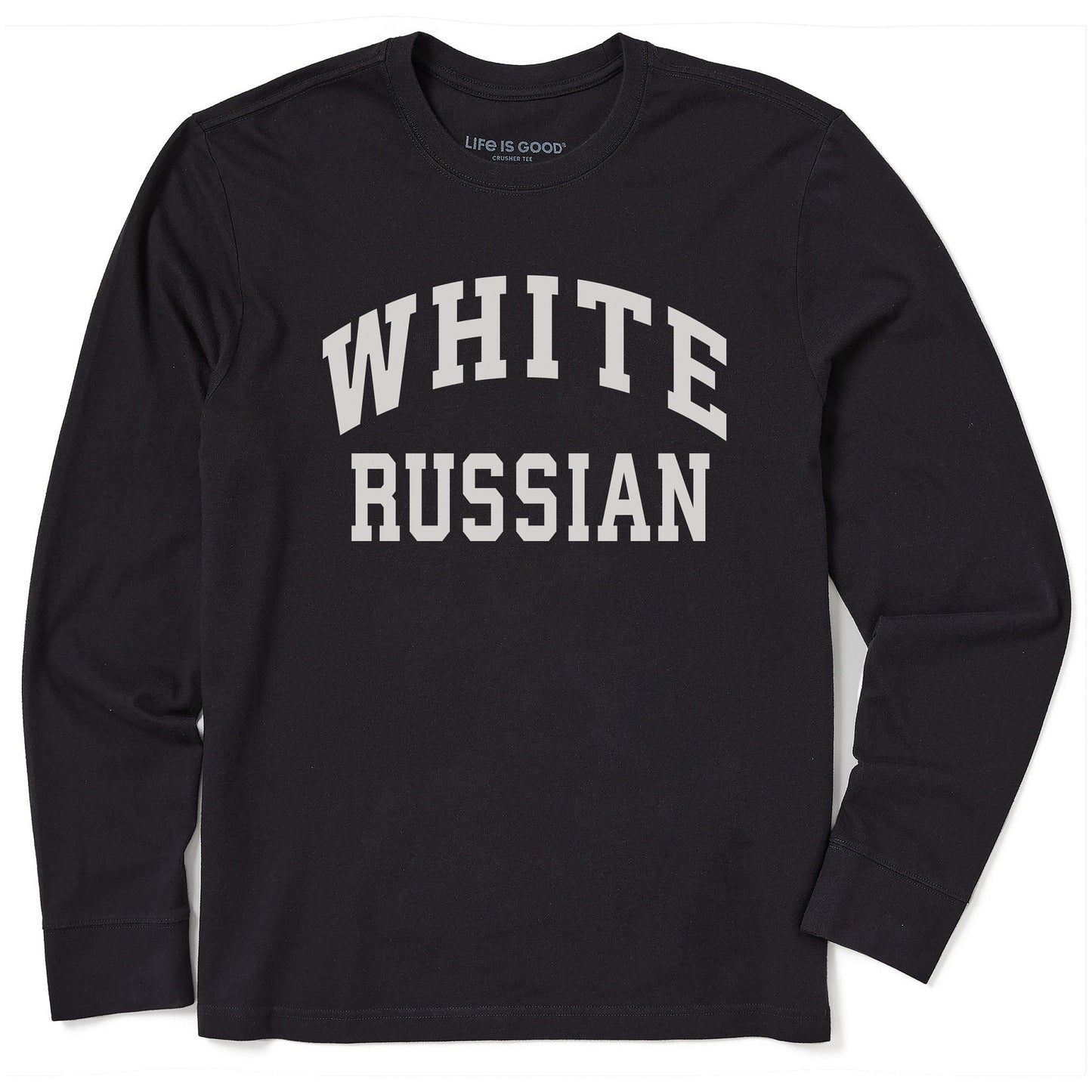 Men's White Russian Long Sleeve Crusher Tee