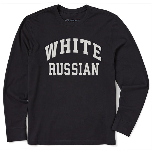 Men's White Russian Long Sleeve Crusher Tee