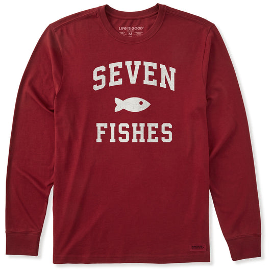 Men's Seven Fishes Arch Long Sleeve Crusher Tee